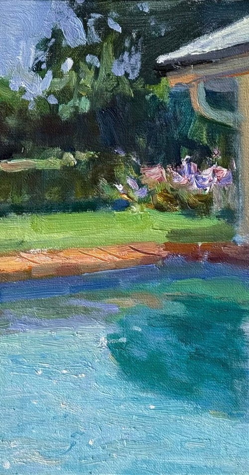 Poolside Quiet by Nataliia Nosyk