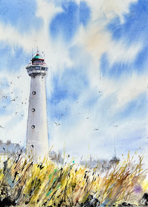 Lighthouse in Egmond aan Zee