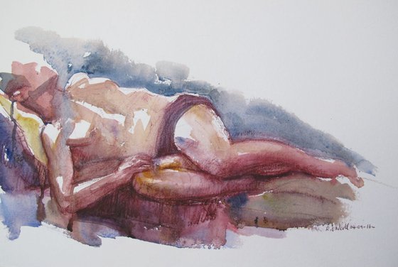 reclining male nude