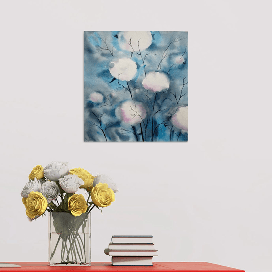 Cotton flower painting