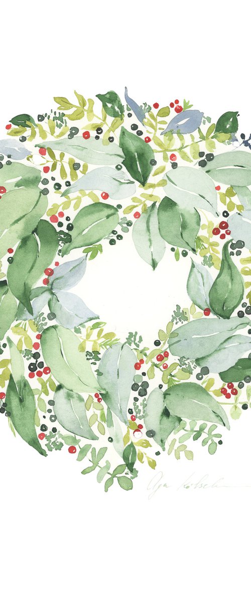Greenery wreath by Olga Koelsch