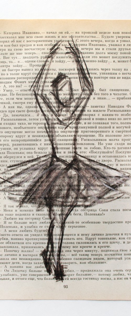 Ballerina Sketch I / ORIGINAL PAINTING by Salana Art Gallery