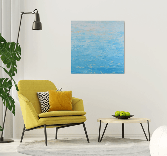 Fresh Blue - Modern Abstract Expressionist Seascape