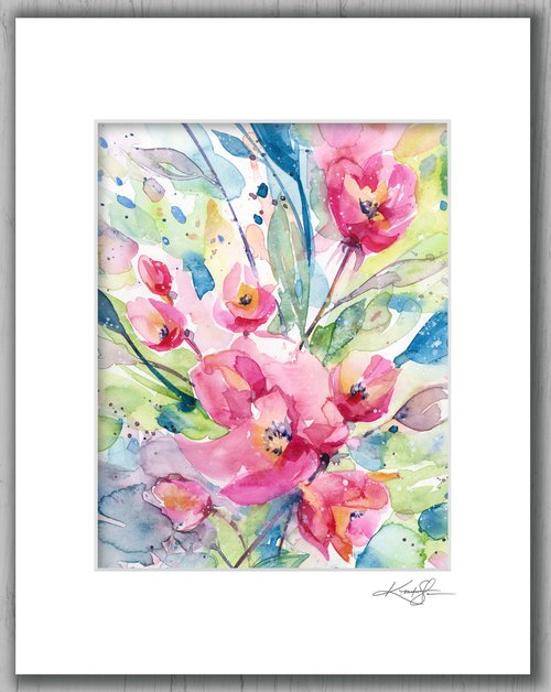 Alluring Blooms 3 - Flower Painting by Kathy Morton Stanion by Kathy Morton Stanion