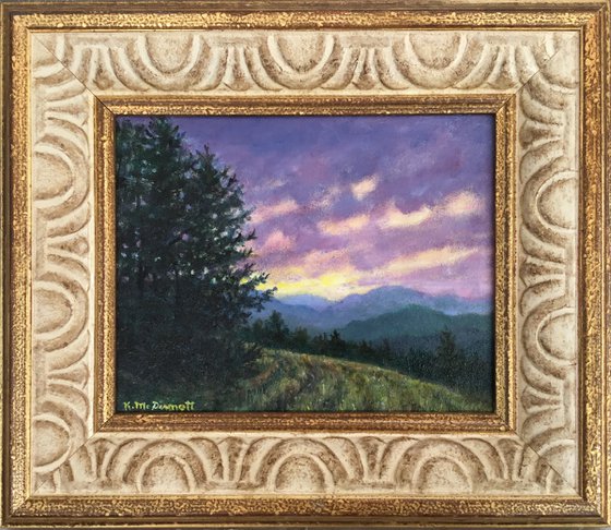 Mountain Vista # 2 - 8X10 oil (C) 2016/2020 by K. McDermott (SOLD)