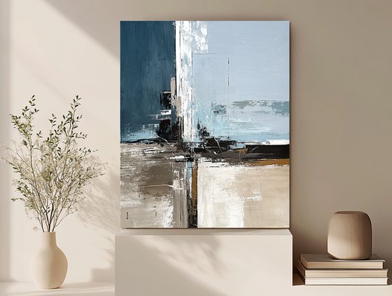 Ochre Divide in Blue and Stone