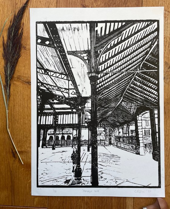 Linocut Print - Monsegur Halle