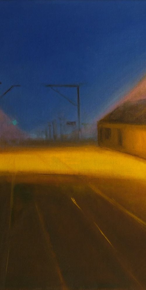 A Railway Nocturne IX by Marta Zamarska