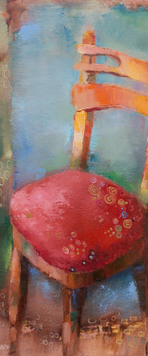 Red chair by Olha Laptieva