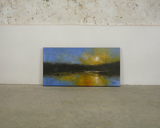 Moonwashed II  (Panoramic Landscape, 100x50cm)