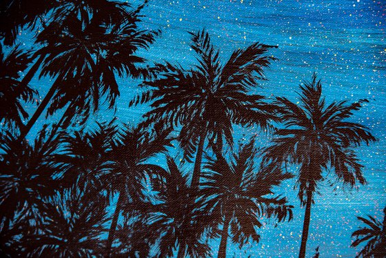 Purple Blue Night Sky