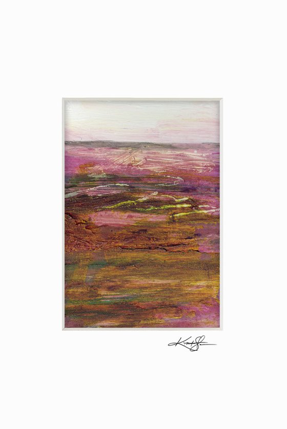 Mystical Land Collection 7 - 3 Textural Landscape Paintings by Kathy Morton Stanion