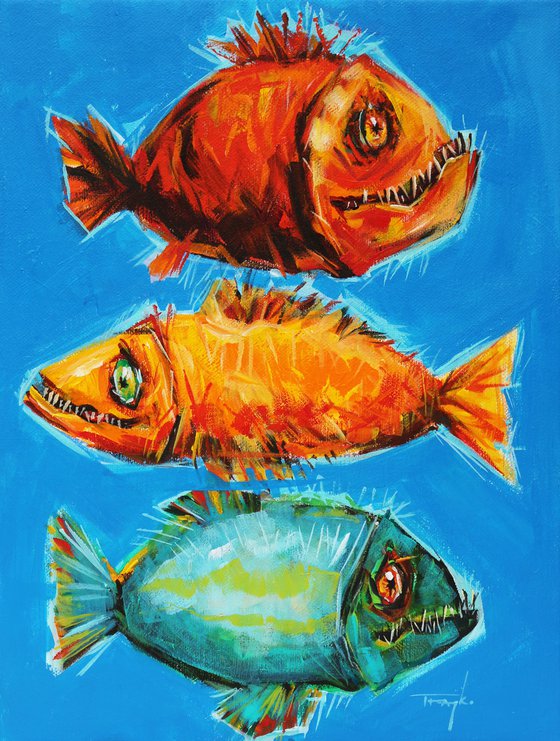 Big Fish - 46x61cm.