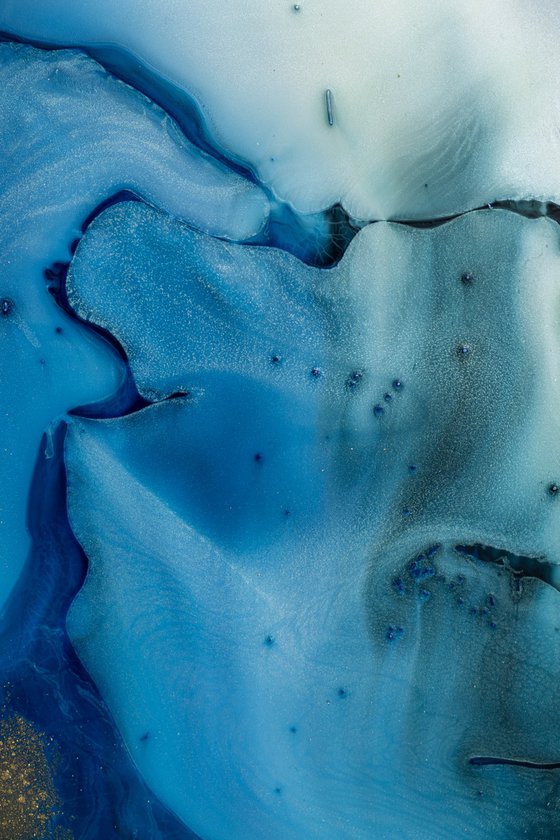Ocean Abstract Fluid Painting