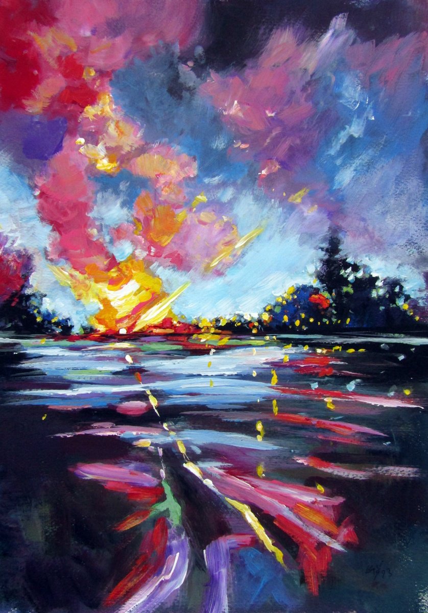 End Of The Day Ii By Kovacs Anna Brigitta, 14 X 20, Artwork For Sale On Artfinder