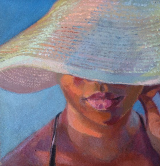 Woman with hat