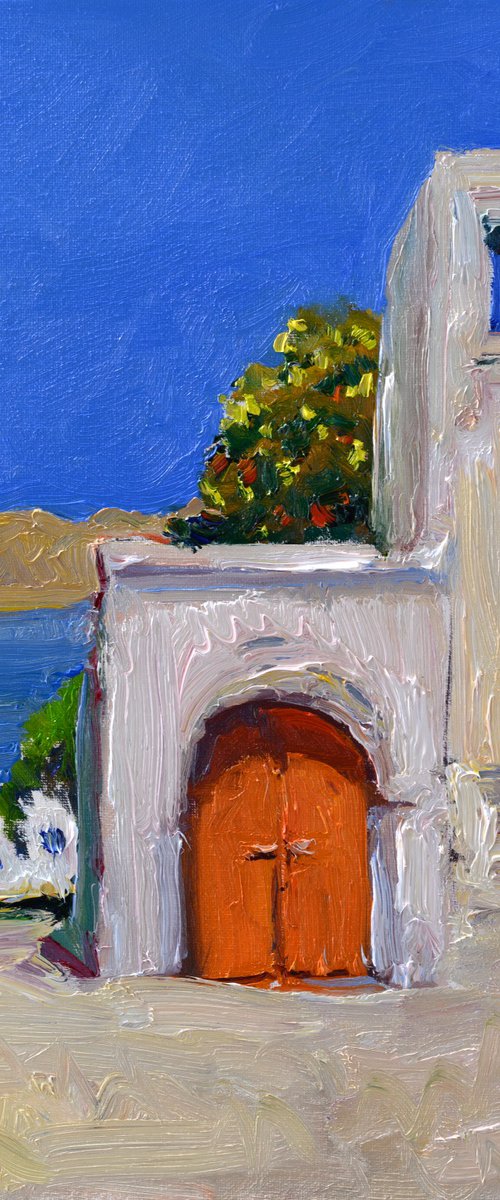 Village on Greek islands by Suren Nersisyan