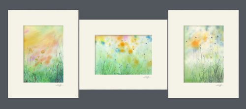 Meadow Song Collection 3 - 3 Paintings by Kathy Morton Stanion
