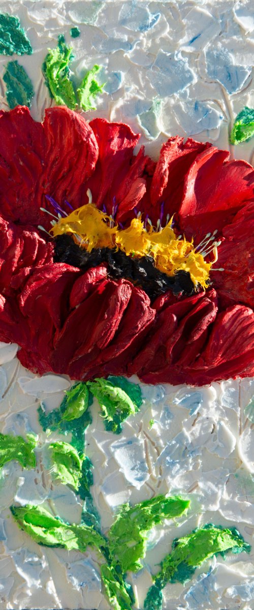 Collector’s Poppy Artwork by Lena Owens at OLena Art