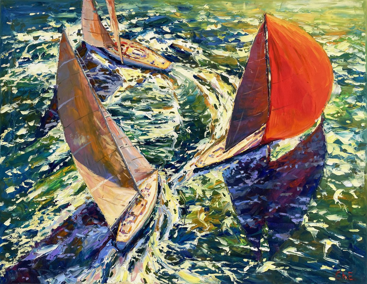Captive To The Waves By Evgeny Chernyakovsky, 35 X 27, Artwork For Sale On Artfinder