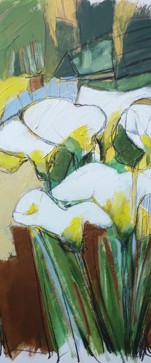 Afternoon Lillies by Irene Wilkes