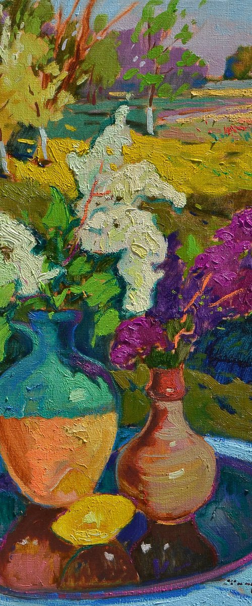 Lilac in Ceramics by Alexander Shandor
