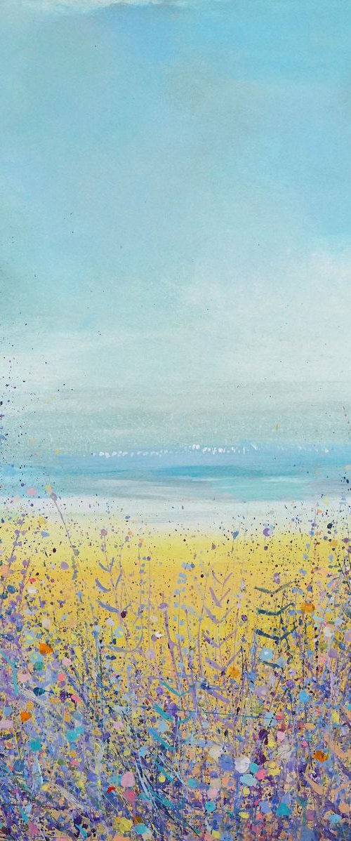 French Blue And Lavender Beach by Sandy Dooley