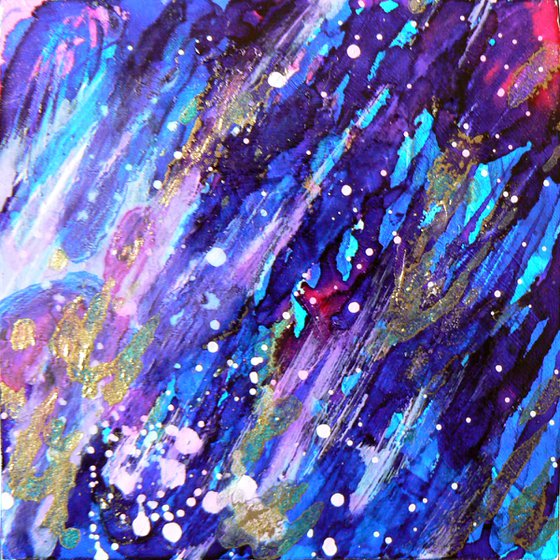 Mini original abstract #298 (original miniature abstract)