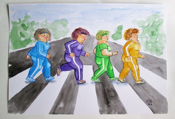 Active Ladies at Abbey Road Crossing