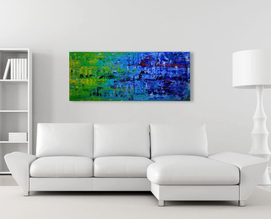 Color Rush III (120 x 50 cm) (48 x 20 inches)