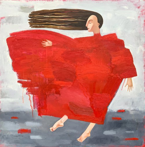 Red dress by Elena Tomilova