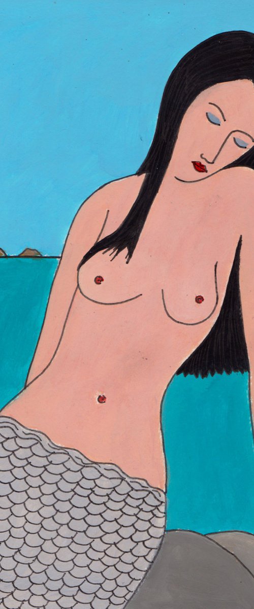 Sunbathing Mermaid by Tim Treagust
