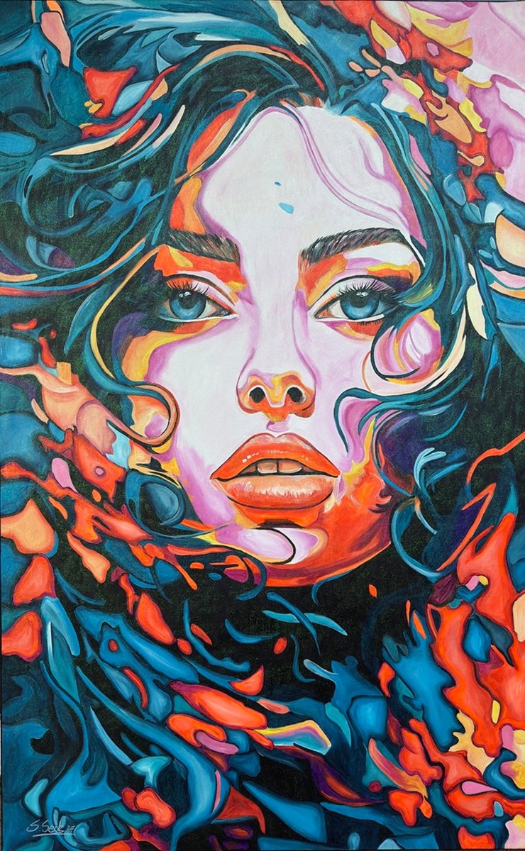 Hydra Evolution Iii By Sabrina Seck, 39 X 63, Artwork For Sale On Artfinder