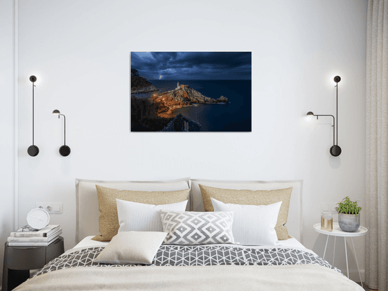 LIGHTNING ON THE HORIZON - Photographic Print on 10mm Rigid Support