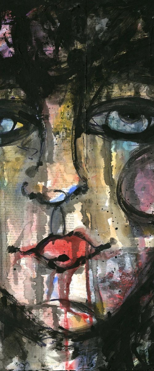 Funky Face Girl by Kathy Morton Stanion