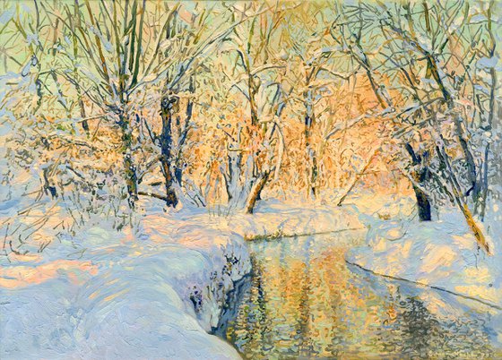 A sunny day on the Chertanovka River