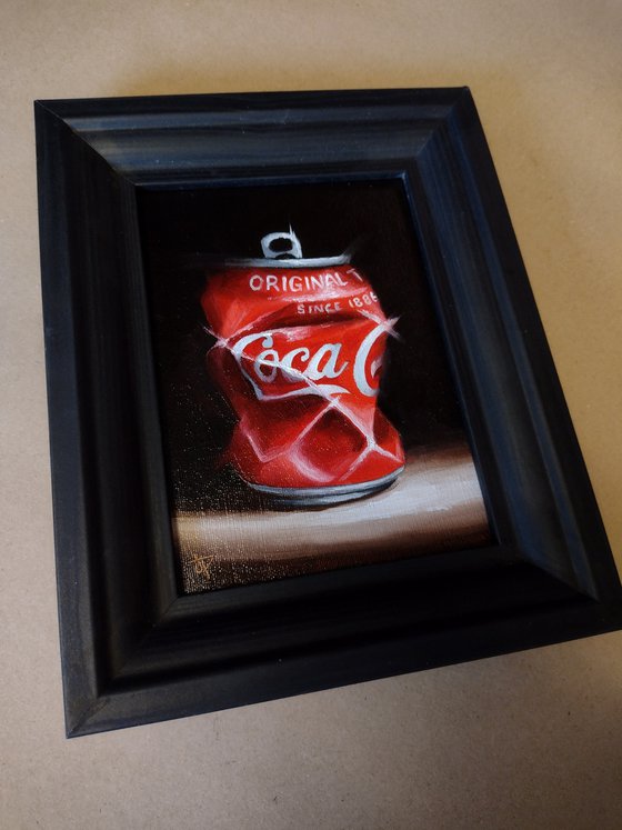 Small Coke crush still life