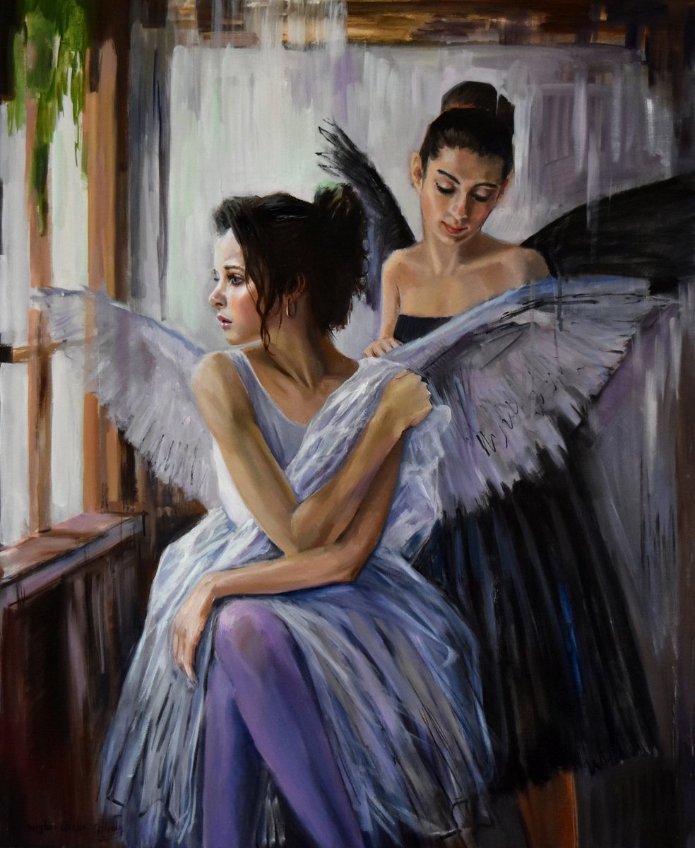 The ballet angels, preparing for flying by Serghei Ghetiu