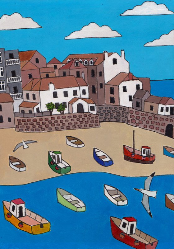 Summer day, St Ives harbour