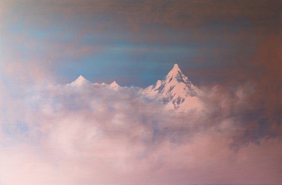 Summit through the clouds
