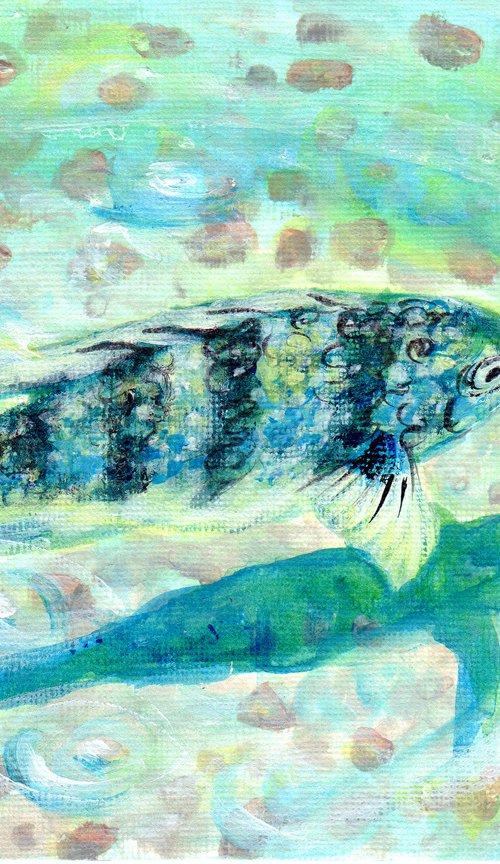 Blue fish by Yumi Kudo
