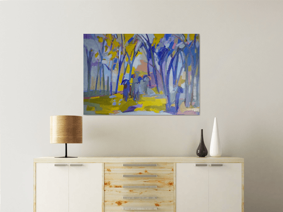 Violet autumn, 70x100cm