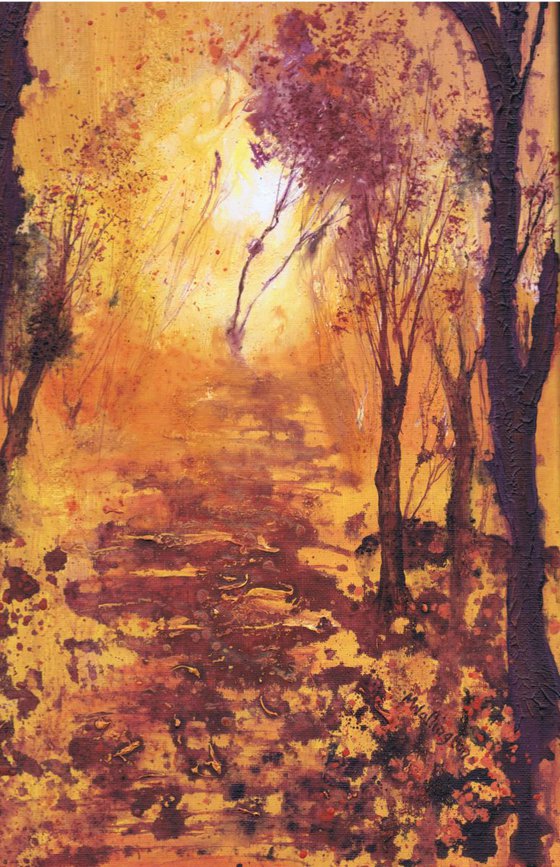 Autumn Sunrise through Trees II