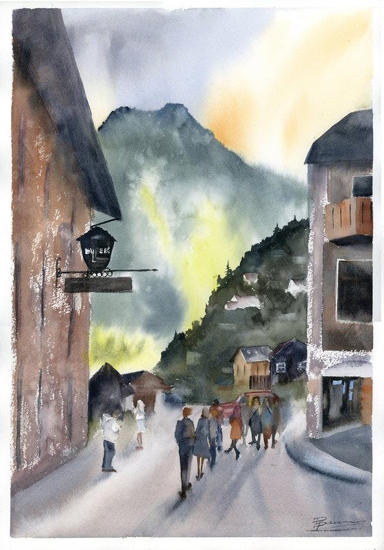 Evening Stroll in Hallstatt