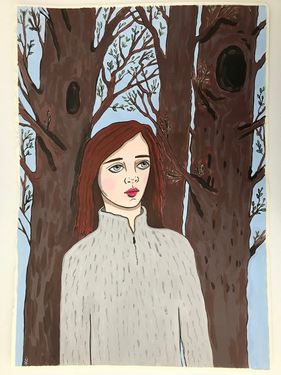Portrait with Trees