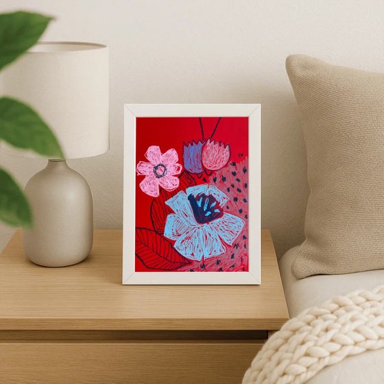 Abstract Floral Bouquet