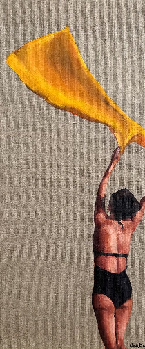 Girl with the Yellow Towel by Daria Gerasimova