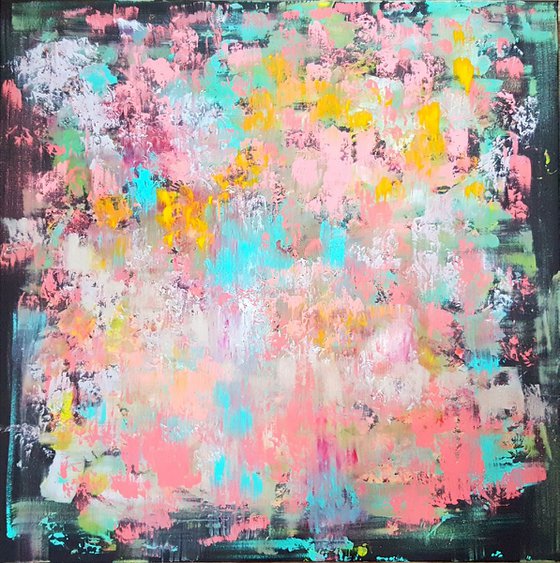 Coral Reef - large colorful abstract painting