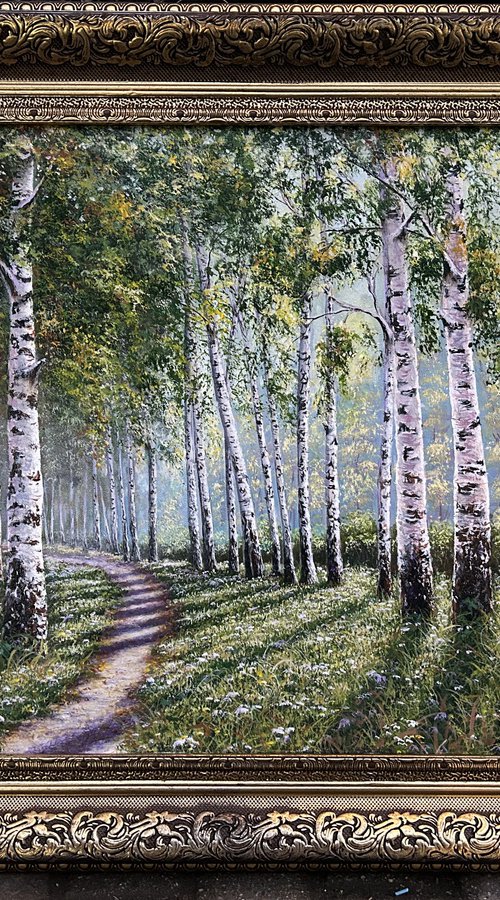 Birch Alley by Dmitry Melenty