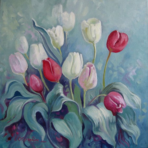 Tulips - floral art